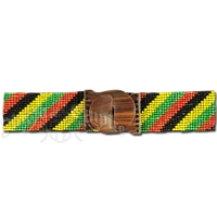 Rasta Beaded Belt