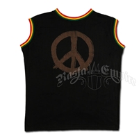 Rasta Peace Sign Tank Top
