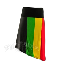 Rasta Vertical Striped Skirt