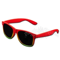 Rasta Rayban Style Sunglasses - Red