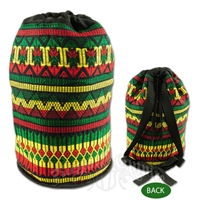 Rasta Patterned Cinch Backpack