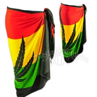 Rasta Marijuana Leaf Sarong