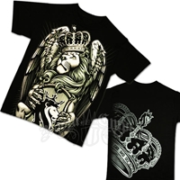 Lion and Crown Black T-Shirt - Men's