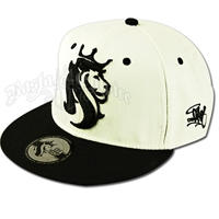 Lion of Judah Black & White Cap