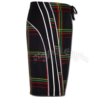 Rasta Plaid Boardshorts - Men's