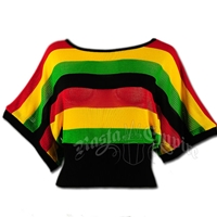 Rasta and Reggae Dolman Top