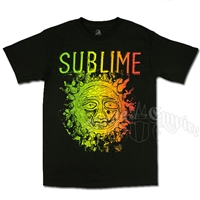 Sublime Rasta Sun Black T-Shirt - Men's