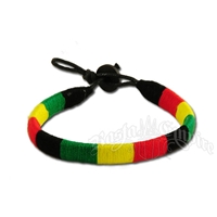 Rasta Wrapped Bracelet