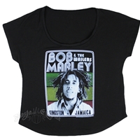 Bob Marley & The Wailers Kingston Black Dolman T-Shirt - Women's