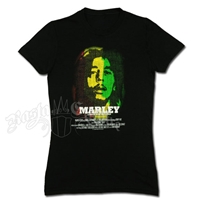 Bob Marley Film Black T-Shirt - Women's