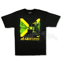 Jamaican Flag Black T-Shirt - Men's