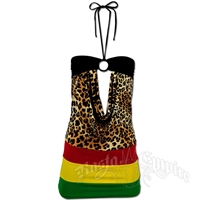 Rasta and Reggae Animal Print Mini Dress