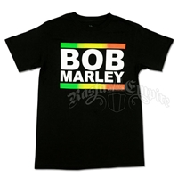Bob Marley Rasta Band Black T-Shirt - Men's