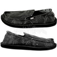 Sanuk Kingston Black Canvas Shoes