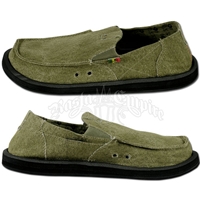 Sanuk Kingston Sage Green Canvas Shoes