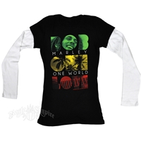 Bob Marley One World Black T-Shirt - Women's