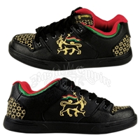 Rasta Lion of Judah Black Shoes - Men's