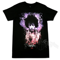 Jimi Hendrix Purple Haze Signature Black T-Shirt - Men's