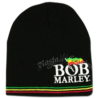 Bob Marley Logo Black Beanie