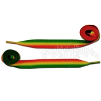 Rasta Stripe Fade Shoelaces - Thick