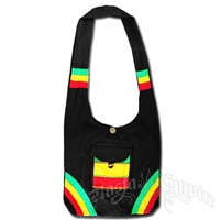 Rasta & Reggae Cross Stitch Wide Strap Shoulder Bag