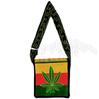 Rasta Marijuana Leaf Square Purse