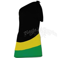 Jamaican One Shoulder Short Dress