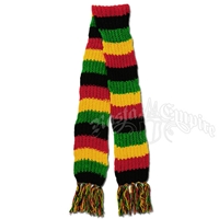 Rasta and Reggae Knitted Scarf