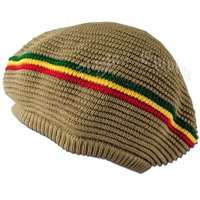 Rasta Stripes Khaki Tam