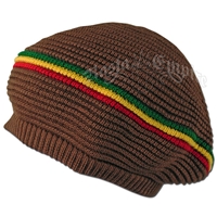 Rasta Stripes Brown Tam