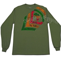 True to the Roots Military Olive Long Sleeve T-Shirt - Men's