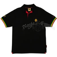 Rasta and Reggae Heritage Black Polo - Men's