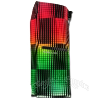 Rasta Checkered Boardshortd - Men's
