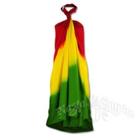 Rasta Tie-Dye Wrap Dress