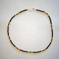 Rasta Glass Beaded Necklace