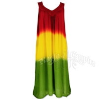 Rasta Tie-Dye Mid Length Sundress
