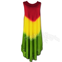 Rasta Tie-Dye Summer Dress