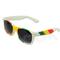 Rasta Rayban Style Sunglasses - White