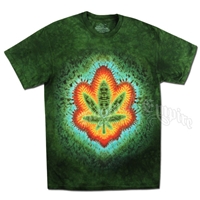 Sweet Leaf Green Tie Dye T-Shirt - Men's