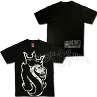 Snow Camo Rasta Lion Black T-Shirt - Men's
