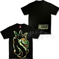 Jungle Camo Rasta Lion Black T-Shirt - Men's