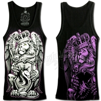 Lion and Crown Black Tank Top - Women's