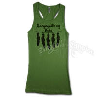 Hanging With My Buds Green Tank - Women's
