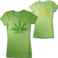 Leaf Logo Green T-Shirt - Womens