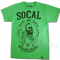 SoCal 'Rolling Hard' Green T-shirt - Men's