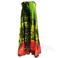 Rasta and Reggae Tie-Dye Summer Dress