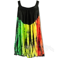 Rasta and Reggae Tie-Dye Top / Mini-Dress