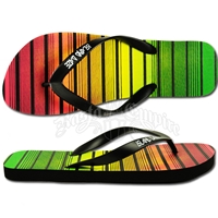 Rasta and Reggae Striped Sandal - Men's