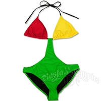 Rasta & Reggae Color Block Monokini Swimsuit