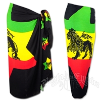 Rasta and Reggae Star of David Lion Sarong
